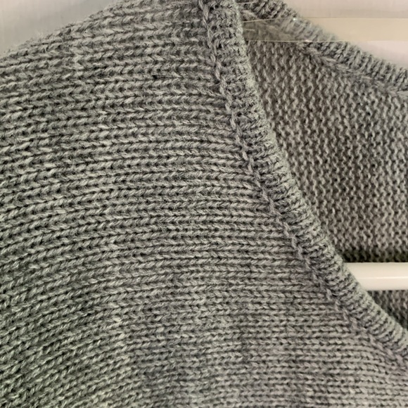 My Collection grey oversized sweater with fringe Size XL - Picture 3 of 9